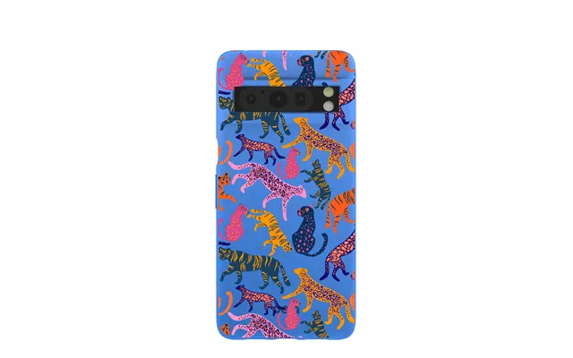 Electric Blue Jungle Cat Google Pixel 8 Pro Case