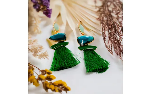 Emerald Sparkle Gems Earrings Crystal Drop Earrings For Women
