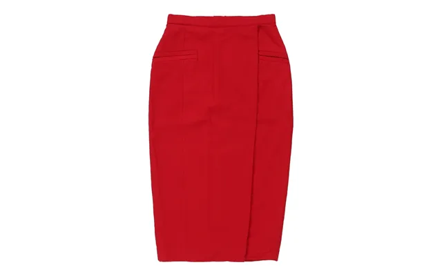 Fendi Pencil Skirt - 27w Uk 8 Red Wool