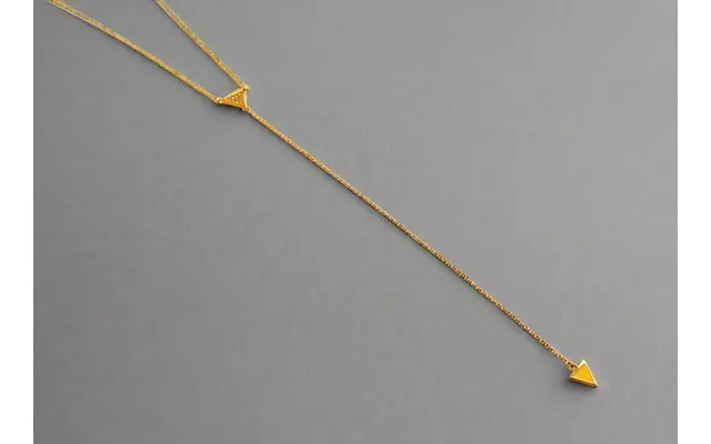 Gilded Triangle Delight Necklace