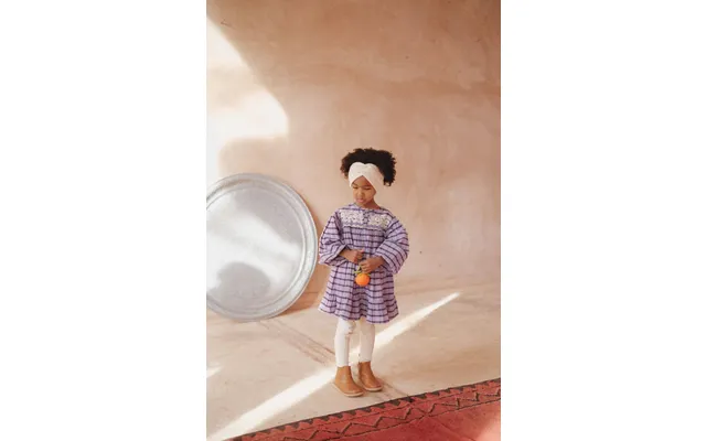 Girl's Dress - Purple Checks