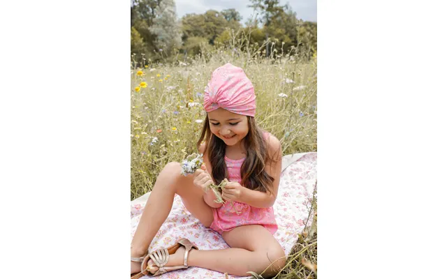 Girls Turban Swim Hat Pink Mallow - 18-24 Months