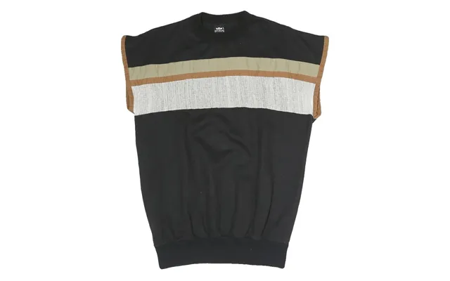 Gotsburg Mens Black Brown Beige Patterned Cotton Blend Crew Neck Jumper M