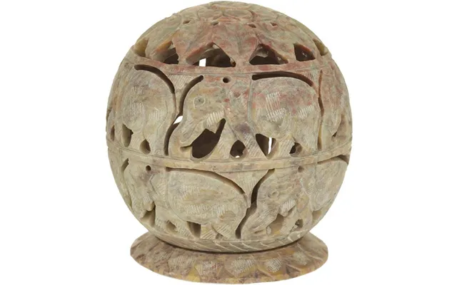 Hand Carved Tea Light Candle Holder