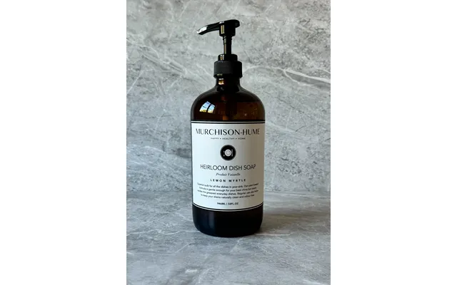 Heirloom Dish Soap In Amber Glass Bottle Scent Lemon Myrtle Size 32oz Glass Bottle