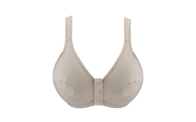 Ivory - Full Cup Front Closure Silk & Organic Cotton Wireless Bra