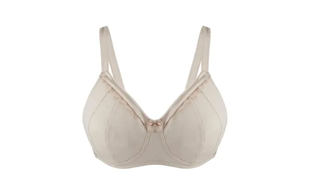 Ivory-supportive Non-wired Silk & Organic Cotton Full Cup Bra With Removable Paddings - 38f Ivory