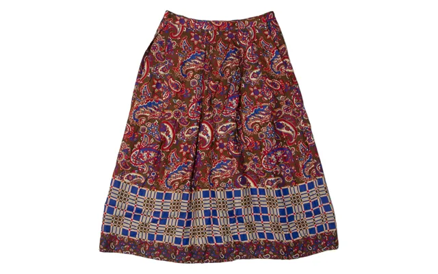Jones New York Womens A-line Skirt Brown Midi Paisley S