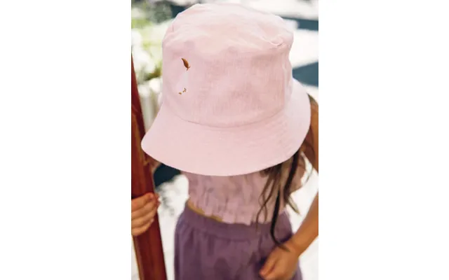 Kids Linen Bucket Hat Lilac - 9-24m 48 50cm