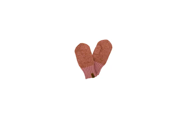 Kids Merino Wool Mittens Pink - 1-2 Years