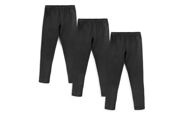 Kids Organic Cotton Leggings 3 Pack. No Reinforced Knee - Black X-large 12