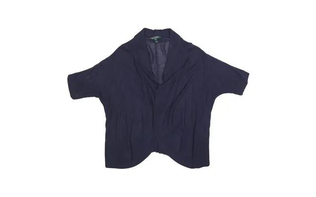 Lauren Ralph Lauren Womens Navy Blue Patterned Cardigan Crew Neck Basic Knit Xl