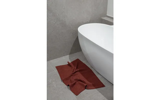 Linen Bath Mat - Terracotta
