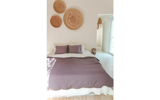 Linen Bedding Set In Dusty Lavender - Au Double Standard