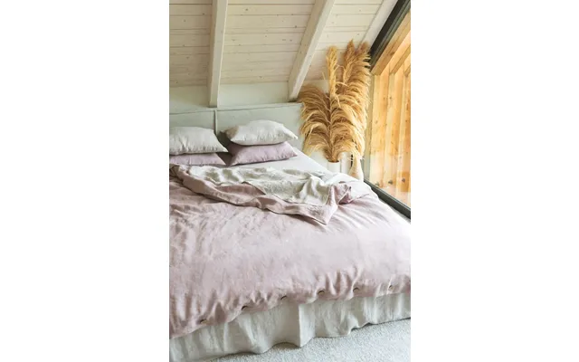 Linen Bedding Set In Dusty Rose - Uk King Standard