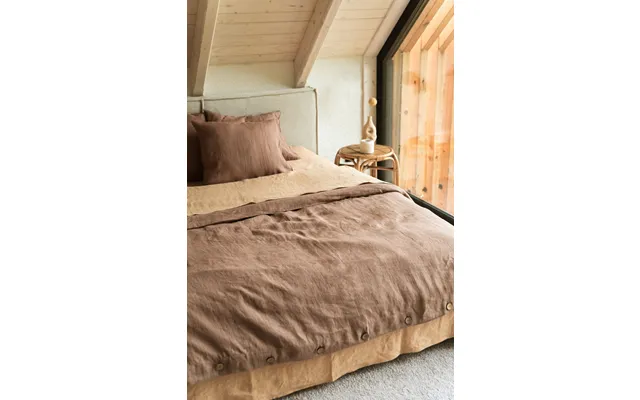 Linen Bedding Set In Rosy Brown Size Ikea Single Standard
