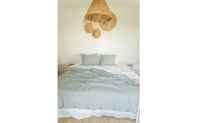 Linen Bedding Set In Sage Green - Us King Standard