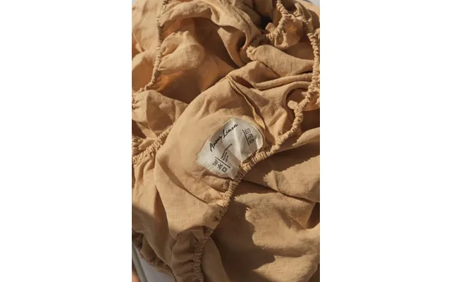 Linen Fitted Sheet In Mustard Size Us Twin Deep