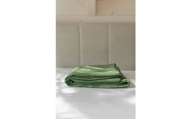 Linen Flat Sheet In Matcha Green Size Au Queen
