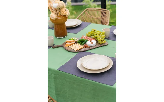 Linen Placemats Set Of 2 In Charcoal - 35x45 Cm 14x18