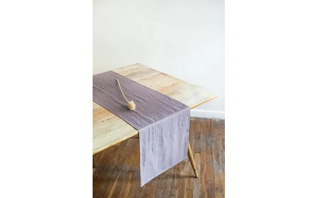 Linen Table Runner In Dusty Lavender - 50x280 Cm 20x110