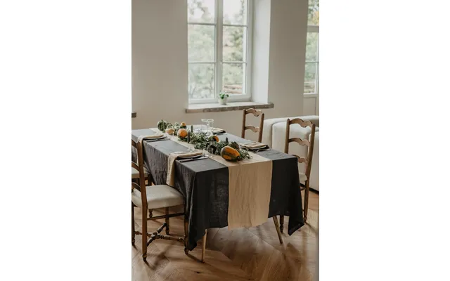 Linen Tablecloth In Charcoal - 79x79 200x200 Cm