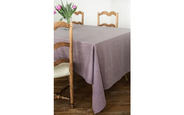 Linen Tablecloth In Dusty Lavender - Round 79 200 Cm