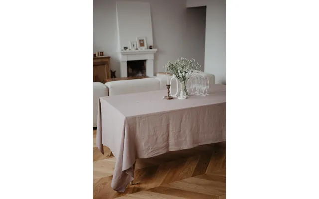 Linen Tablecloth In Rosy Brown - Round 92 235 Cm