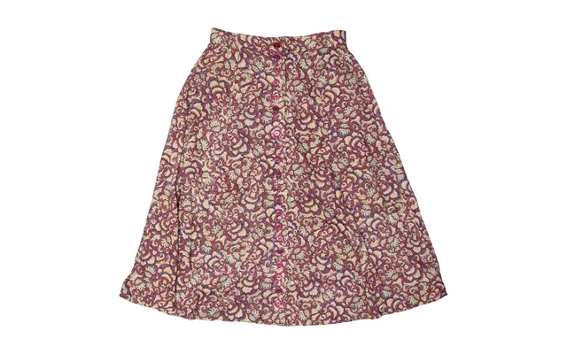 Louise Paris Womens A-line Skirt Maroon Knee Length Floral M