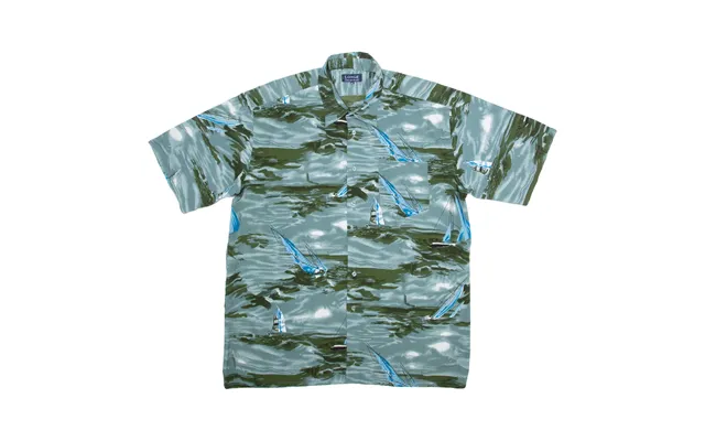Lounge Mens Heavy Shirt Blue 90s Crazy Pattern 2xl
