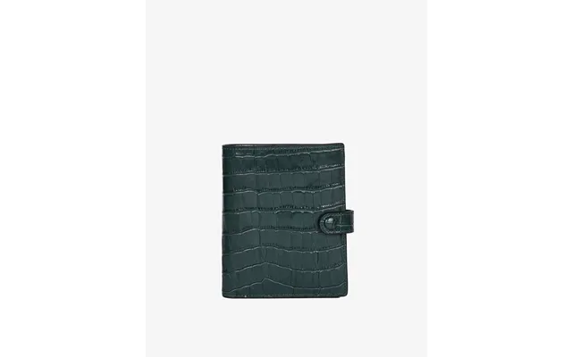 Luxe Traveler's Wallet - Forest Green Croc