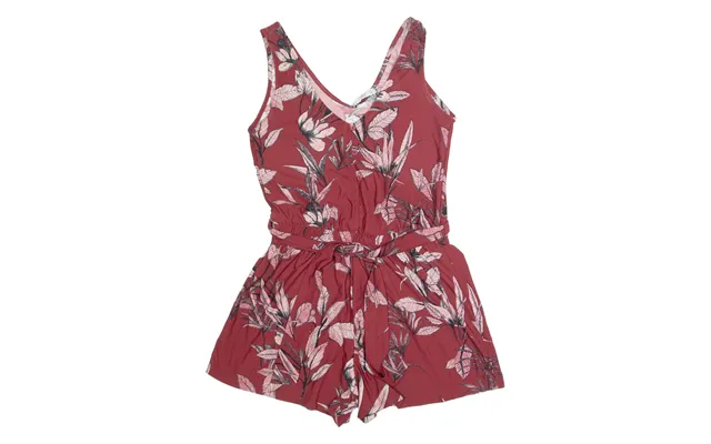 Mango Belted Womens Playsuit Maroon Floral Wide-leg M