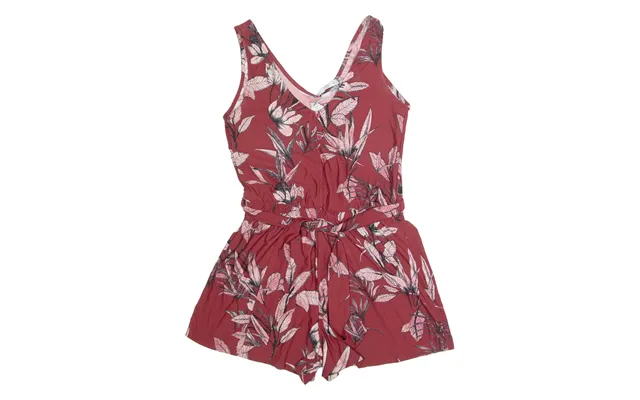 Mango Belted Womens Playsuit Maroon Floral Wide-leg M