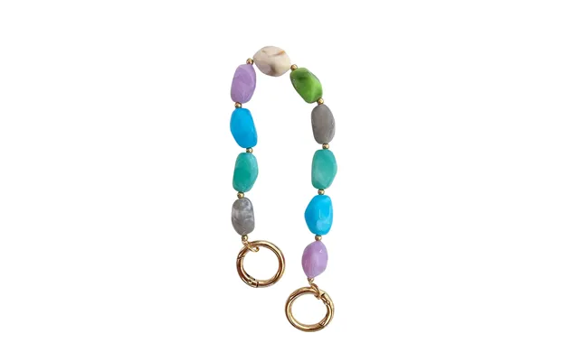 Marbled Acrylic Chain Strap - Celeste
