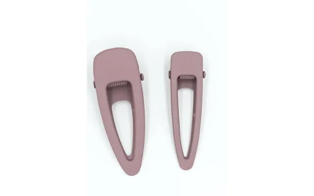 Matte Hair Clips Set Of 2 Burlwood