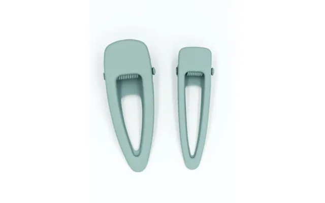 Matte Hair Clips Set Of 2 Light Blue