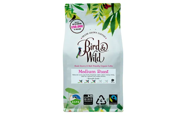 Medium Roast Fairtrade Organic Coffee, Beans Or Ground - 200g, 500g, 1kg