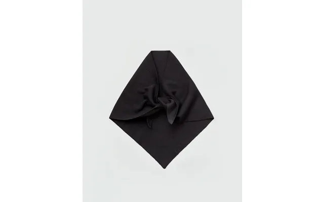 Merino Bandana Triangle Scarf - Black