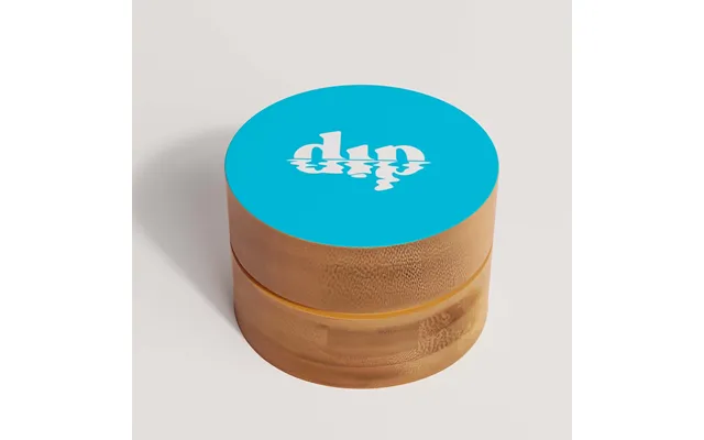 Mini Dip Bamboo Travel Case With Coaster Blue