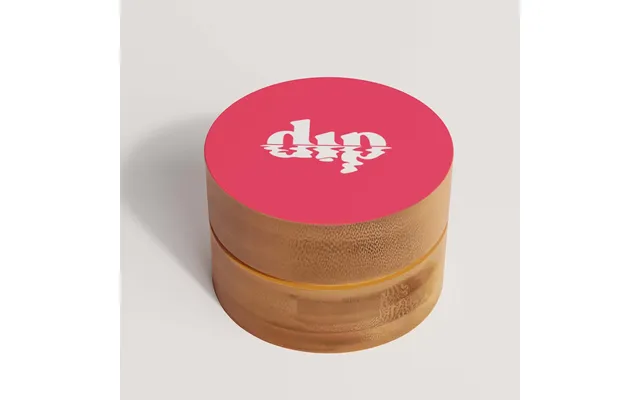 Mini Dip Bamboo Travel Case With Coaster Red