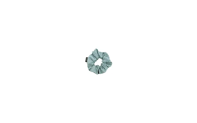 Mint Checkered Scrunchie