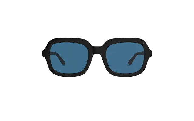Montenegro Squares Sunglasses In Black With Blue Lens