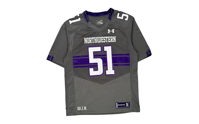 Northwestern Under Armour Jersey - Medium Grey Polyester