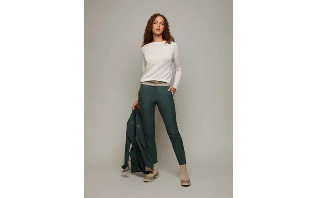 Obelisk Tapered Cropped Trousers Color Cypress Green Size Xs