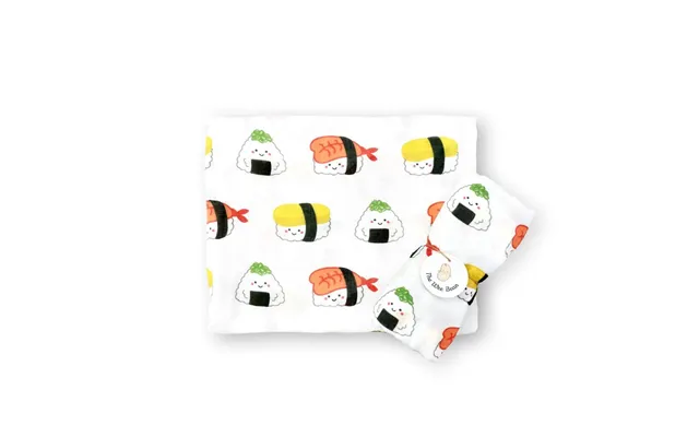 Organic Bamboo Swaddle Blanket - Sushi