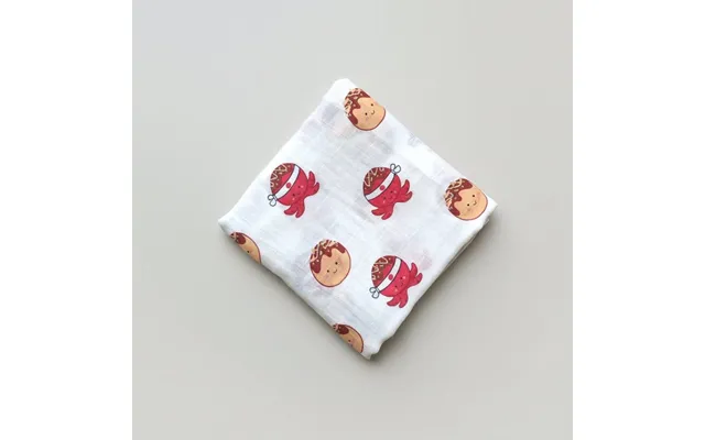 Organic Bamboo Swaddle Blanket - Takoyaki