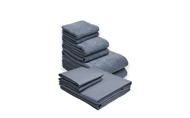 Organic Bed And Bath Bundle - Alps Twin Cool Crisp Bedding