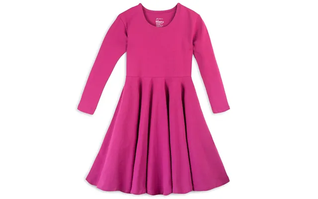 Organic Cotton 3 4 Sleeve Twirl Design Core Colors - Raspberry Pink 2t