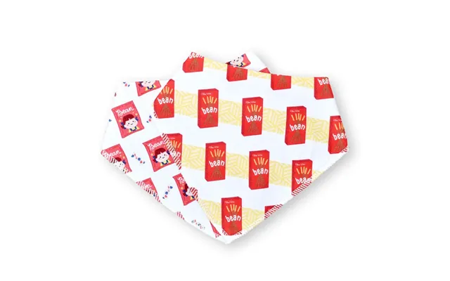 Organic Cotton Bandana Bibs 2pcs Set - Chocolate Sticks Milky Candy