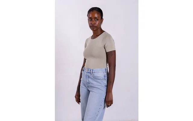 Organic Cotton Crew T-shirt - Sage Grey Size Xxxl